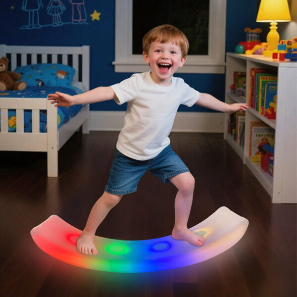 Smart Modern Balance Board  Touch Control LED Lights Remote Controlled